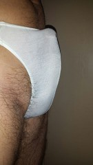 スーツの中で勃起2