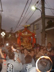 中野　江古田氷川神社祭礼で担いできやした。