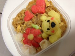 ハッシュドポテトでくまさん弁当