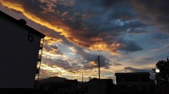 台風が残した色