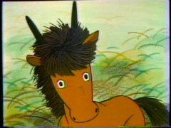 角のある子馬