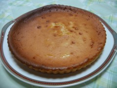 チーズケーキを焼いてみました。