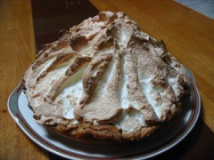 再びレモンクリームパイ を作りました。