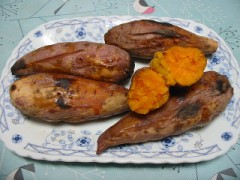また、焼き芋、焼いてみました。