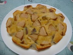 りんご と 安納芋 のケーキ作りました。