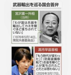 武器輸出規制緩和を閣議決定！平和主義からの転換！