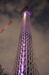 スカイツリーのライトアップ