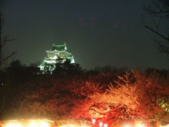 燃える　大阪城