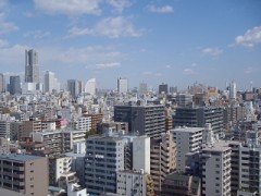 晴れた日に見る景色