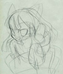 昨日の絵のラフ