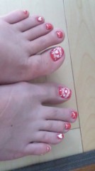足のネイル