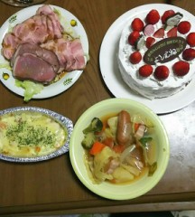 今日はチビ怪獣のbirthdayだ