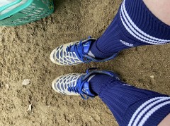 本日はサッカー