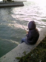 初！魚釣り☆