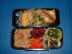 昨日も早起きしてお弁当を作っちゃった・・・