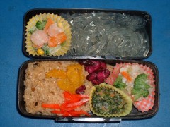 今日も早起きしたのでお弁当を作りました。