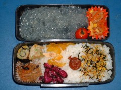 今日も早起きしてお弁当をつくりました。