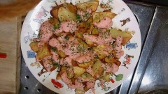 揚ポテトの明太マヨソースがけ(仮)