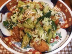 油淋鶏風・・和え物