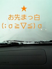 お先真っ白!!