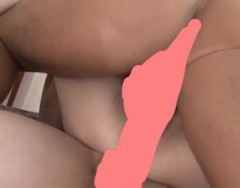 二穴にちんぽ挿入です