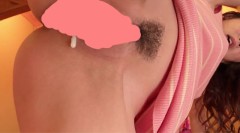 バックで中出しされたマ○コから精液垂れ