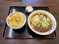 蕎麦とミニかき揚げ丼