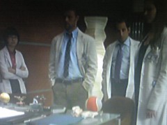 は、鼻水が……