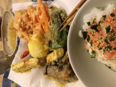 天ぷら つくったよ