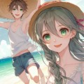 突然暗くなり強風が吹いている