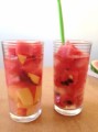 スイカのカクテル
