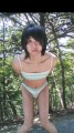 野外で女装４