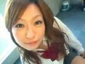 激カワJKの制服はあえて脱がさずにセックス