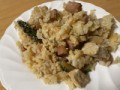 ゴーヤチャンプルの残りで炒飯