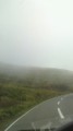霧が出てた