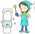 トイレ掃除は大変