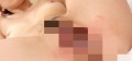 ぱっくり開脚中出しされた直後のあそこ