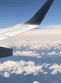飛行機の上から