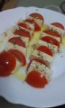 塩豆腐でカプレーゼ